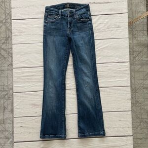 7 For All Mankind Blue Flare & Wide Leg Jeans